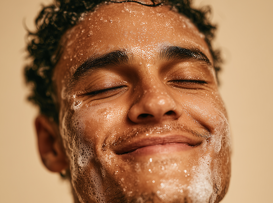 Man enjoys rejuvenation spa session