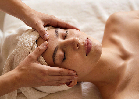 Transformation woman getting a relaxing massage